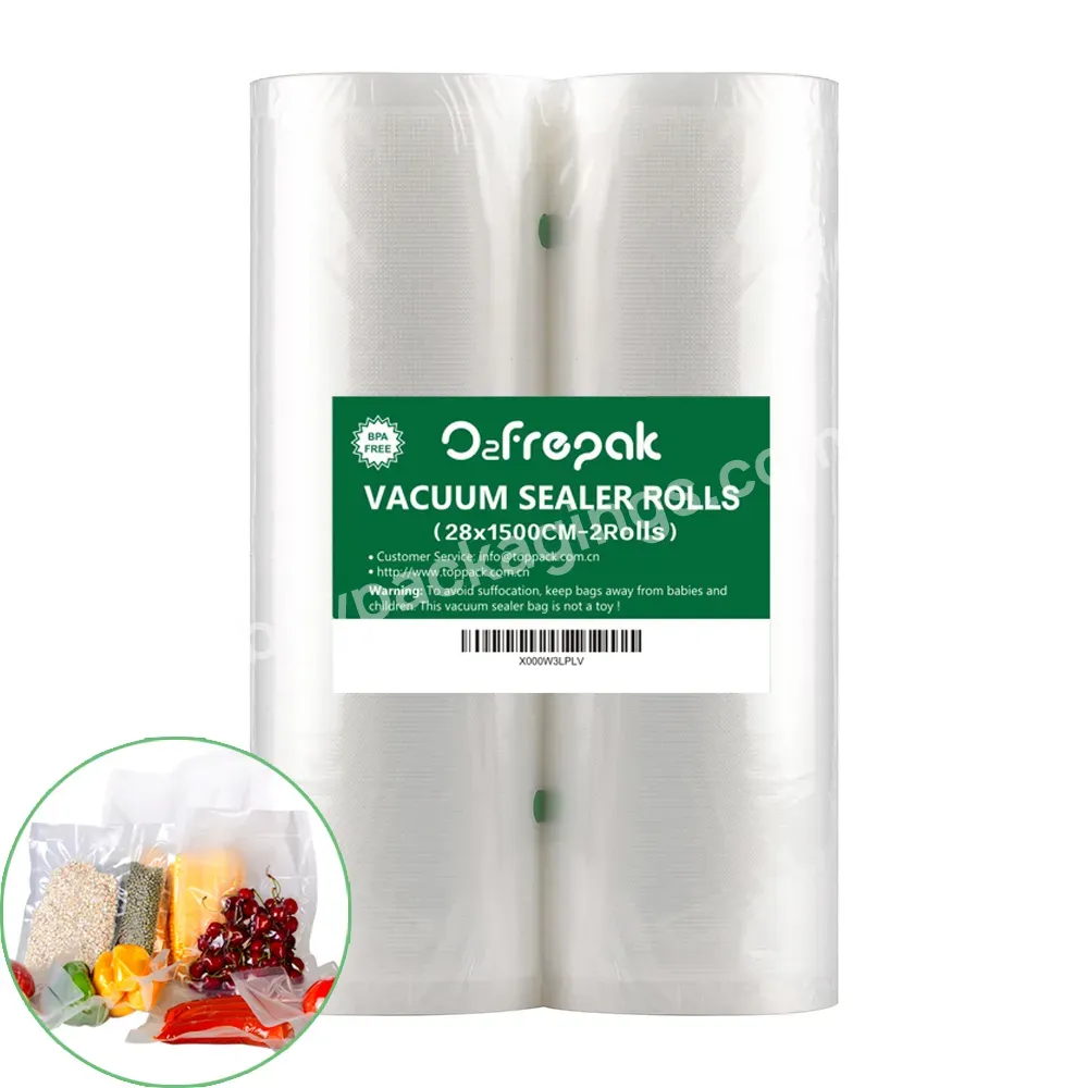 Vacuum Sealer Bags Rolls For Food Saver Embossed Storage Food Bags Heat Seal Freezer Safe Bags Rolls