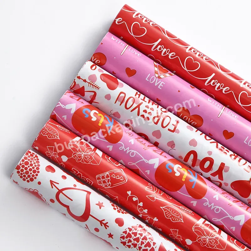 Valentine's Day Gift Wrapping Paper Florist Flower Bag Flower Paper Gift Shop Birthday Gift Box Wrapping Paper Wholesale - Buy Paper Box Gift Box Packaging Box,Cheap Price Gift Wrapping Paper,Valentine's Day Gift Wrapping Paper.