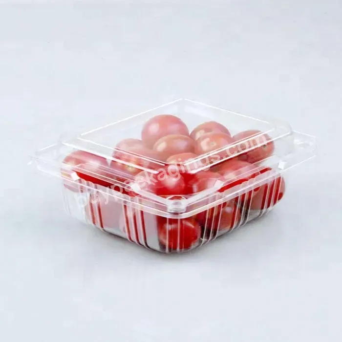 Various Sizes Of Fresh Clamshell Packaging Box For Fresh Fruit Custom Pet Transparent Plastic Blister Vegetable Box