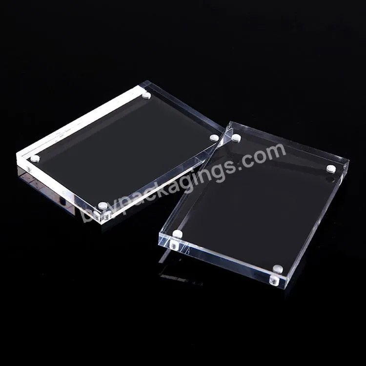 Various Specifications Acrylic Display Stand Card Rack Price List Strong Magnetic Table Sign