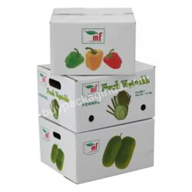 Vegetable Fruit Tomato Packing Boxes Wholesale,Custom Corrugated Box For Tomato Packaging Recyclable Hs