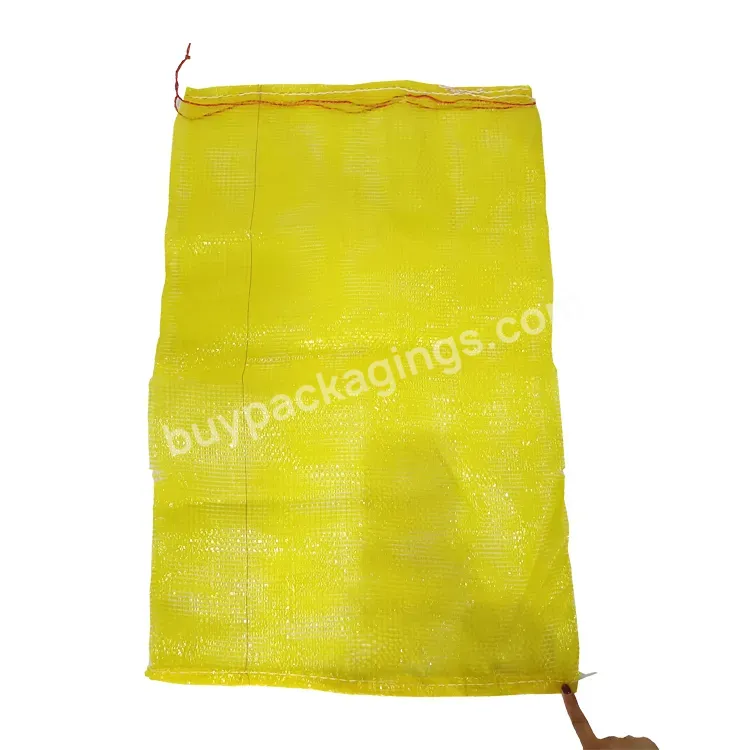 Vegetable Onions Garlic Polyethylene Anti Uv Tubular Leno Net Drawstring Mesh Bag Plastic Net Bags For Fruit Vegetable