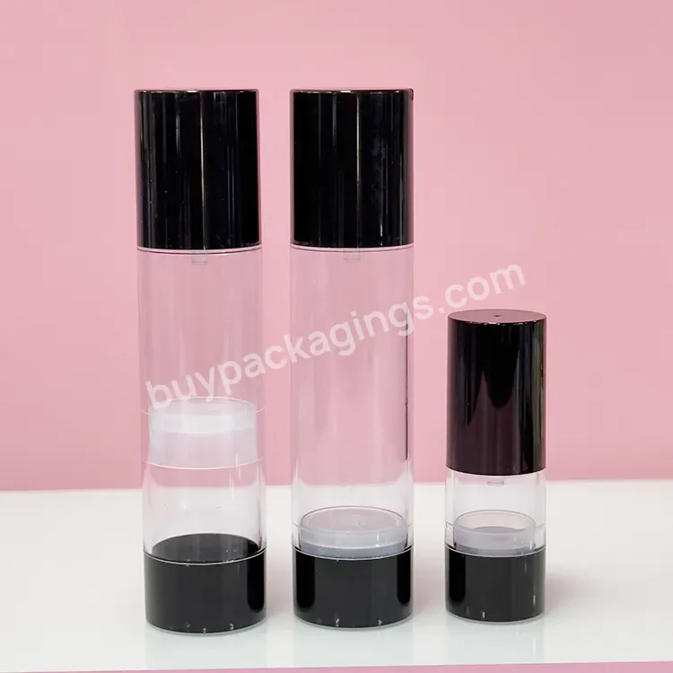 View Larger Image Add To Compare Share White Black Serum Plastic 50ml Airless Pump Bottle 30ml 80ml Airless Pump Bottle