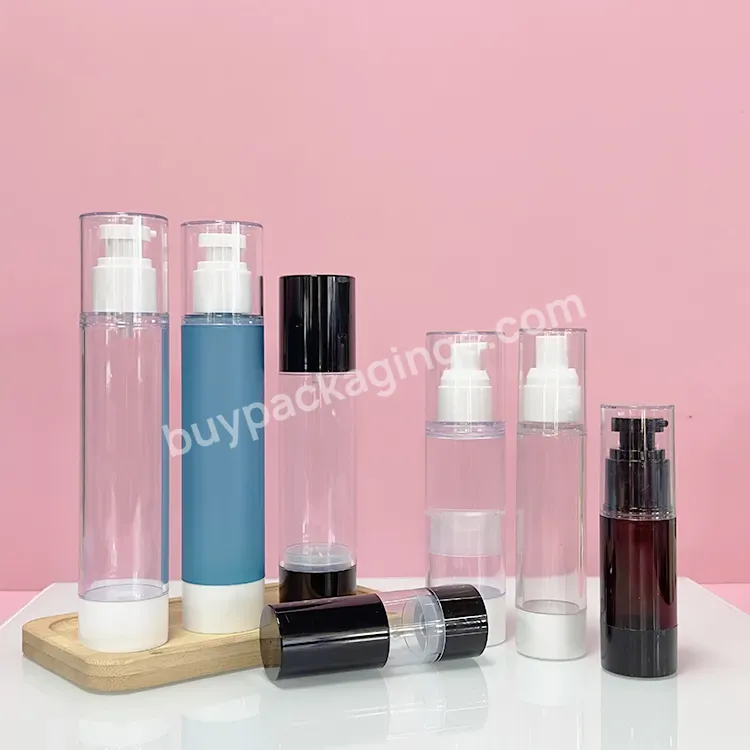 View Larger Image Add To Compare Share White Black Serum Plastic 50ml Airless Pump Bottle 30ml 80ml Airless Pump Bottle