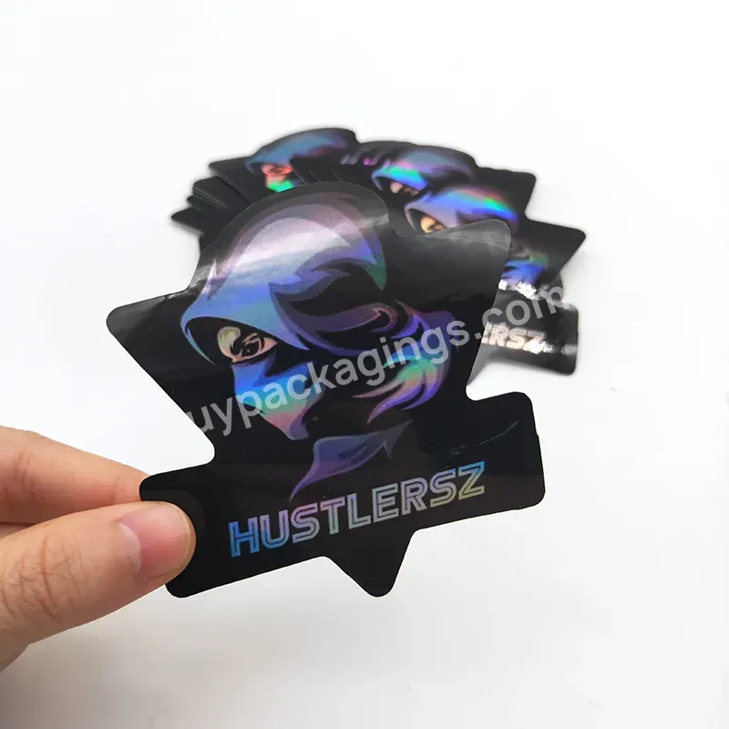 Vinyl Adhesive Sticker Printing Custom Holographic Hot Stamping Foil Stickers