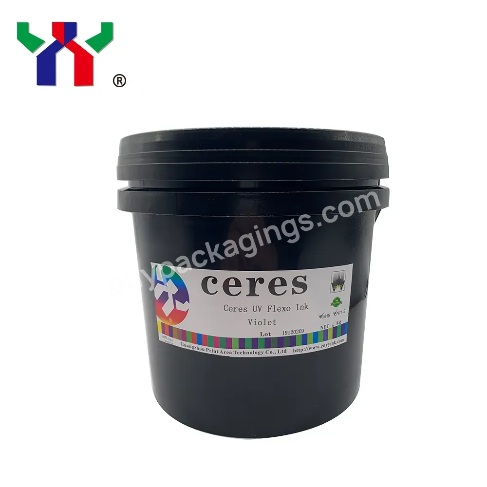 Violet 5 Kg/can Ceres High Quality Film Printing Uv Flexo Ink