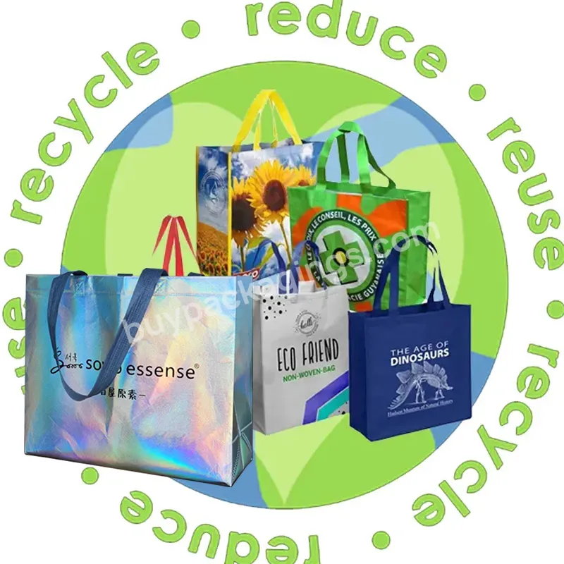 Washable Cheap U Cut Tshirt Laminated Recycle Reusable Supermarket Grocery Pp Polypropylene Fabric Tote Shopping Non Woven Bags