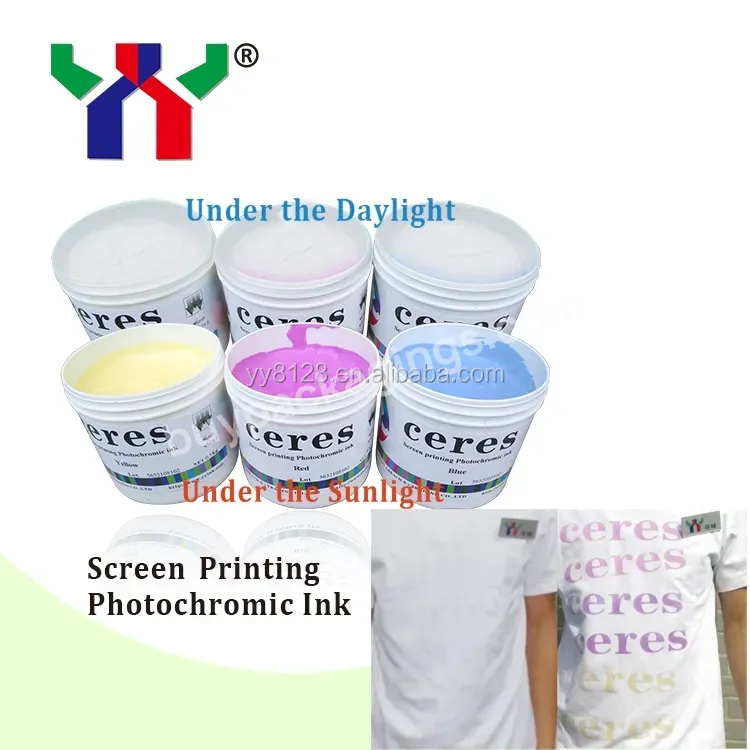 Water Base Screen Printing Photochromic Ink For T-shirt