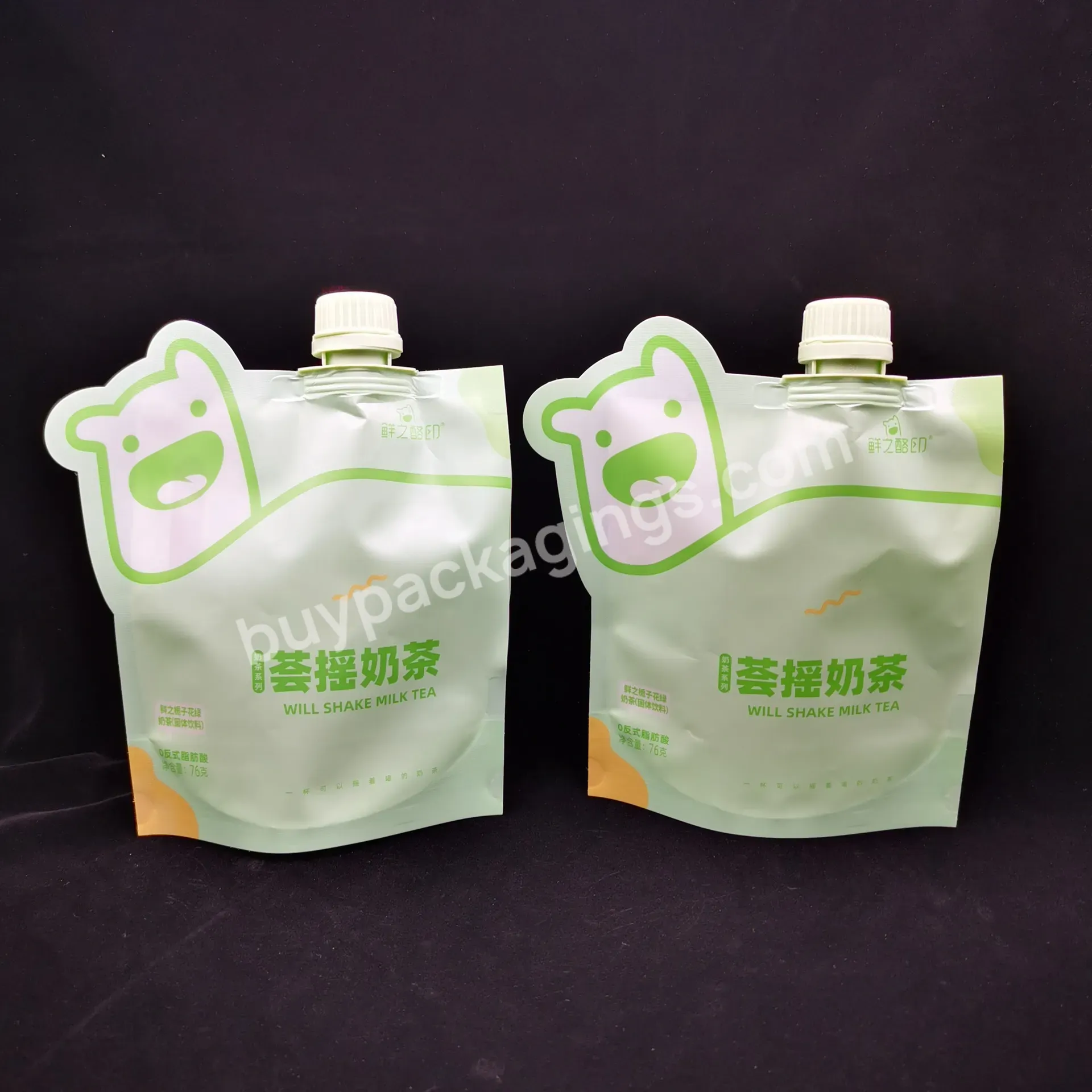 Water Packaging Bag For Shampoo Custom Printed Plastic Refill Spout Pouch Pe Bag For Liquid