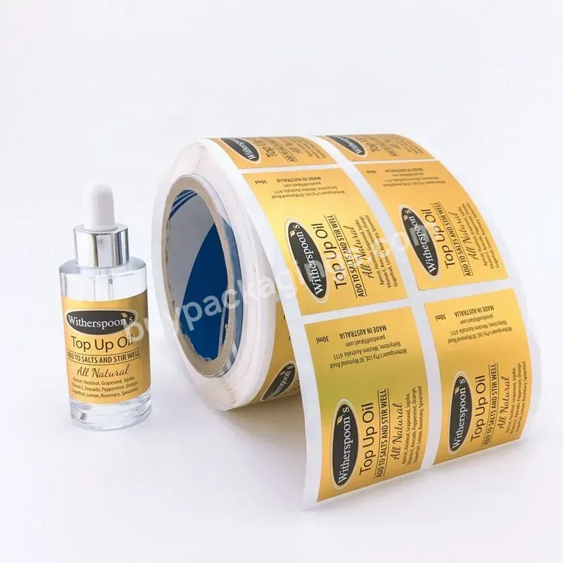 Waterproof Adhesive Roll Labels Stickers For Packaging And Labeling For Various Products Manufacturing