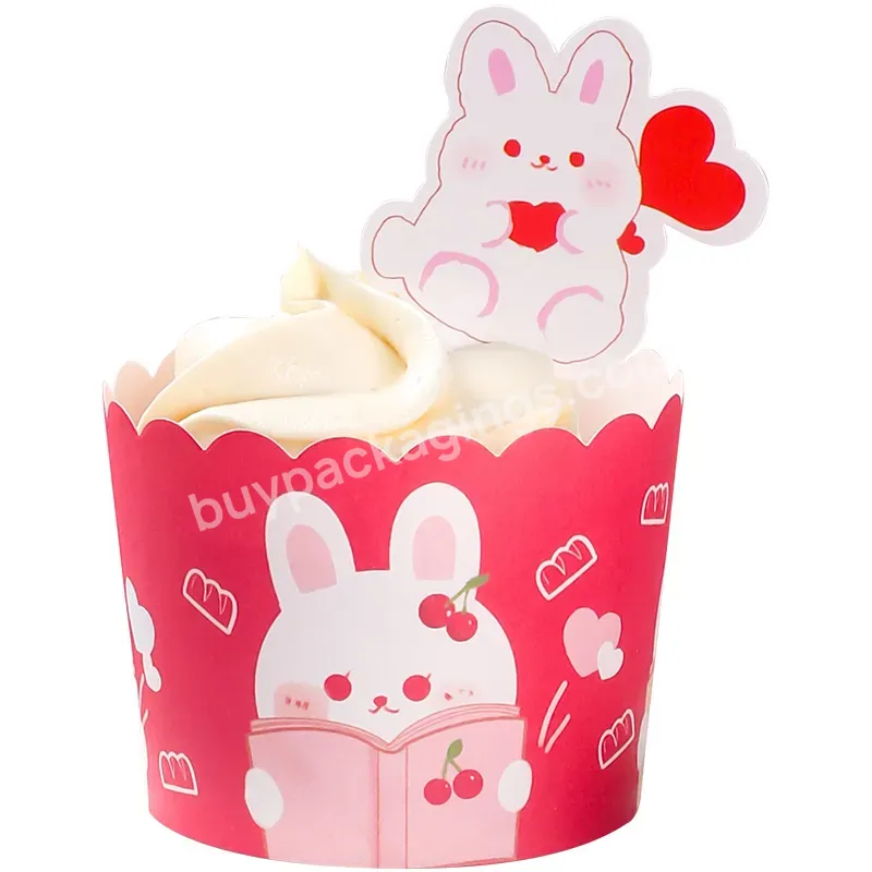 Waterproof And Oilproof Disposable Food Grade Colorful Paper Cup Mini Cake Box In Bulk