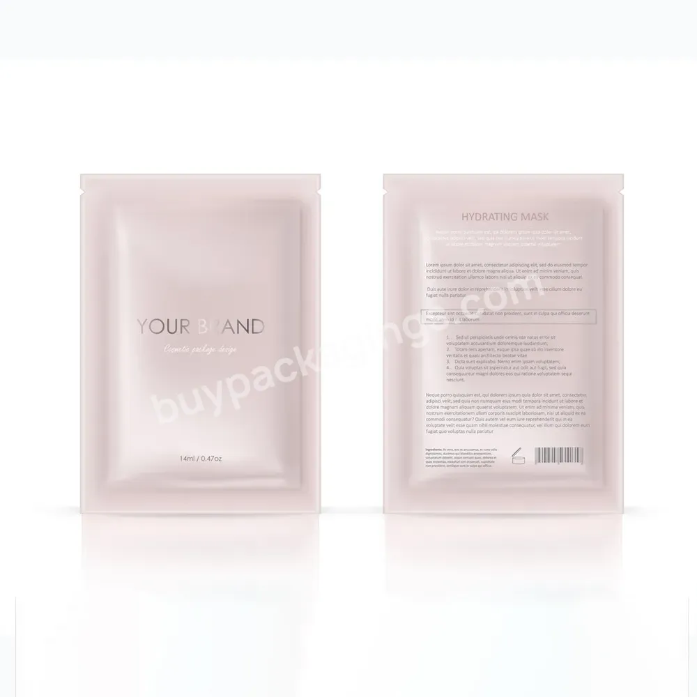 Waterproof Biodegradable Cosmetic Cream Sample Sachet Packet Side Seal Skincare Small Packaging Pouch Custom Printed