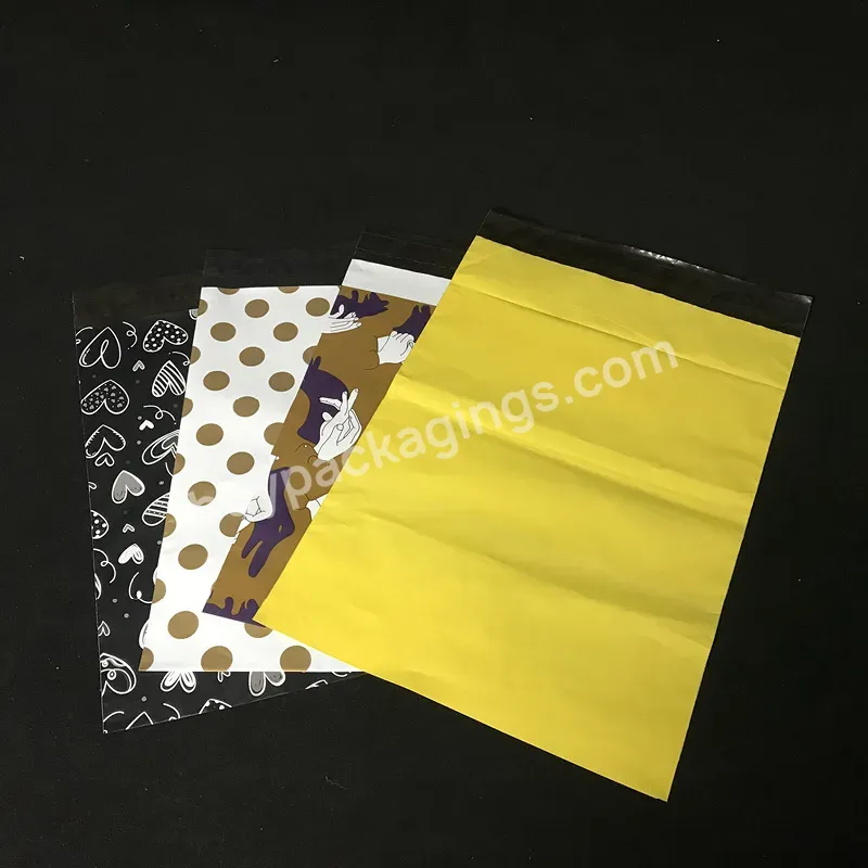 Waterproof Custom Personalised Logo Pink Black Yellow Chocolate Biodegradable Plastic Shipping Mailing Bags