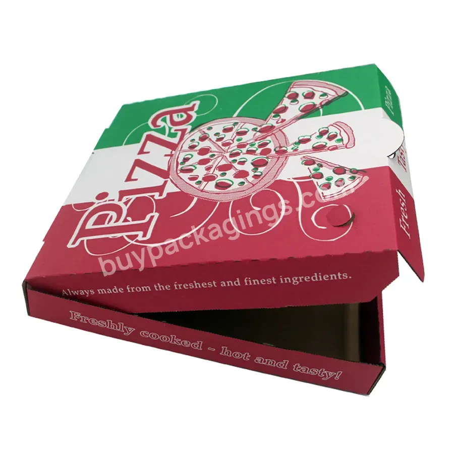 Waterproof Hot Sale Pizza Box Personalized Pizza Box High Quality Custom Logo Printed Pizza Box