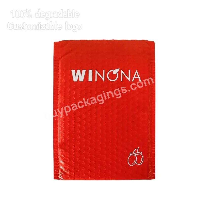 Waterproof Padded Envelope With Bubble Mail,Custom Logo Self Sealing Protective Packaging With Polyethylene Bubble Bag