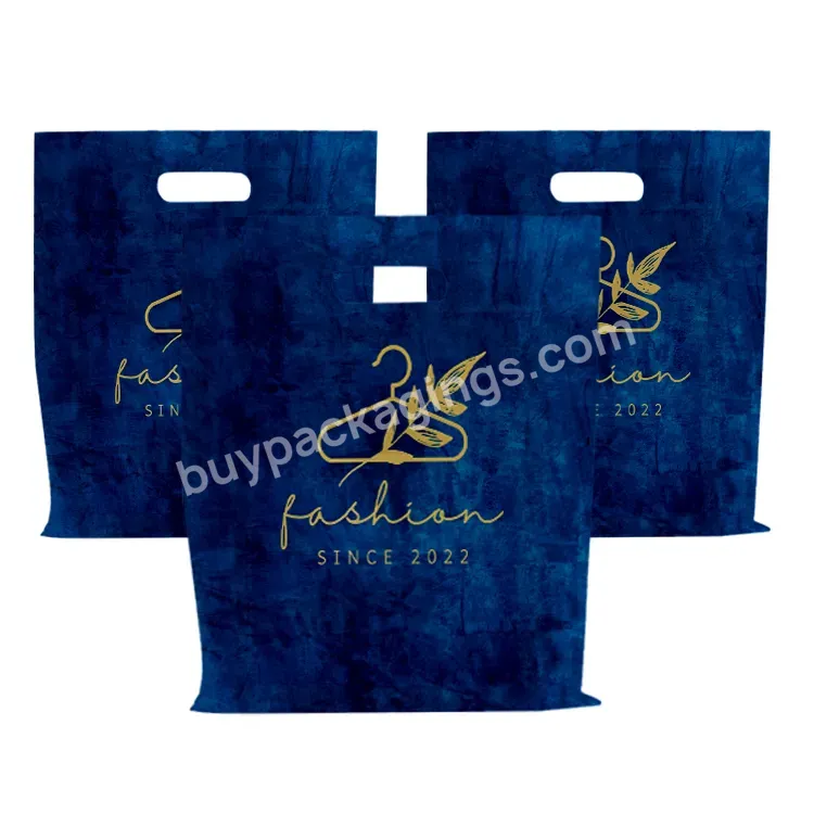 Waterproof Reusable Tote Packaging Zip Lock Bag Custom Plastic Frosted Zipper Lock Bag With Die Cut Handle