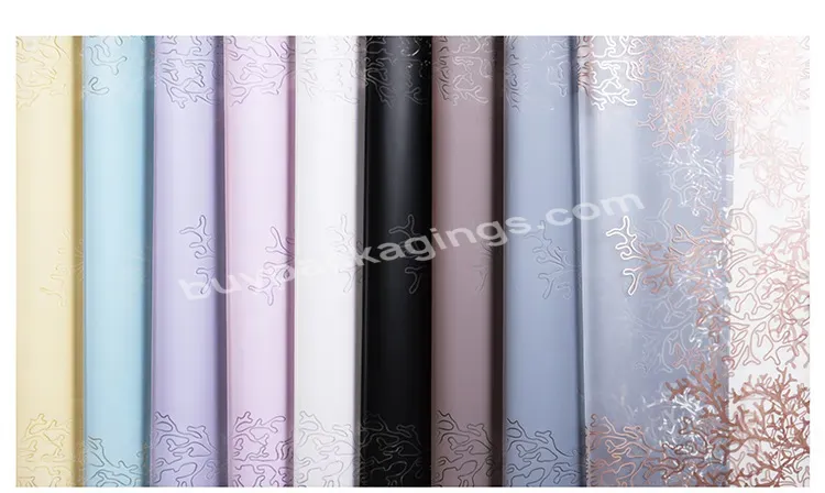 Waterproof Strong Anti-wrinkling Fashion Colour Polypropylene Flower Bouquet Wrapping Paper Sheets