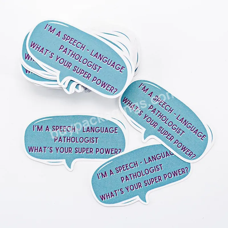 Waterproof Vinyl Pvc Die Cut Label Custom Removable Adhesive Print Personality Design Company Logo Stickers