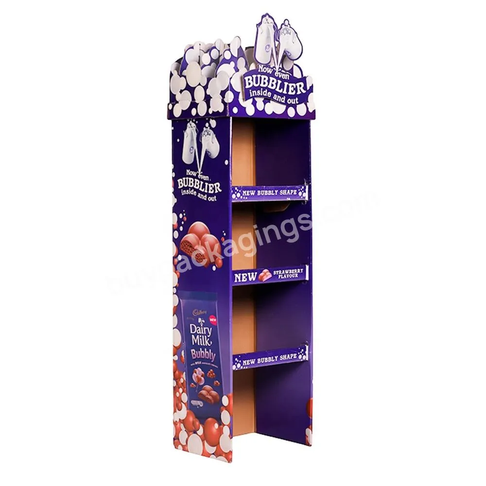 Wedding Cardboard Chocolate Biscuit Display Stand For Chocolate