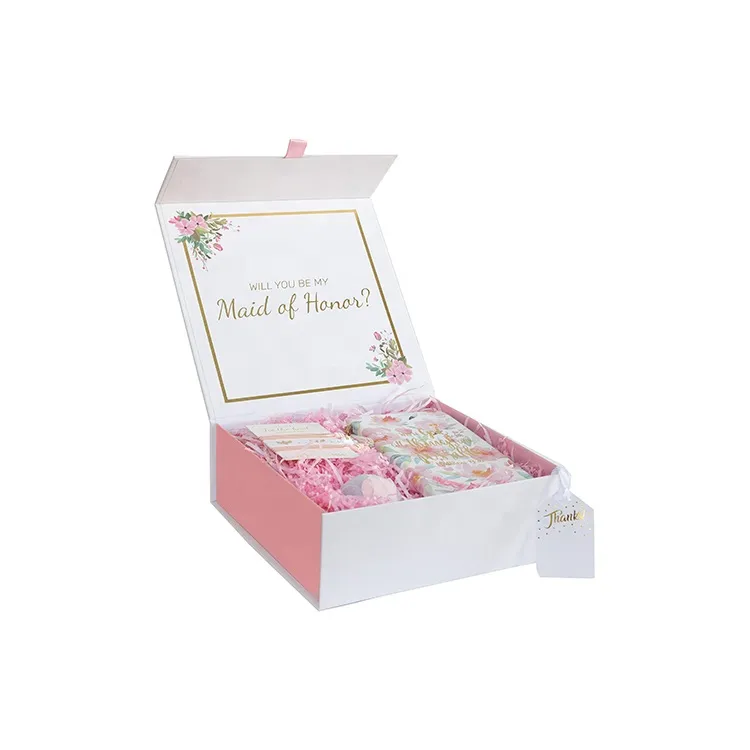 wedding favors paper gift bridesmaid proposal box