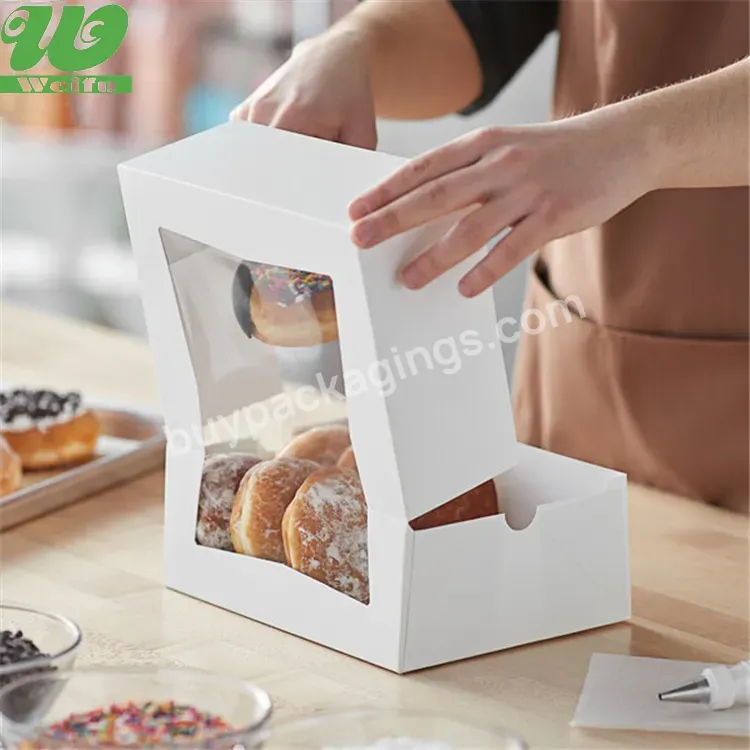 Wedding Food Grade Custom Small Pastry Paper Gift Mooncake Cup Packaging Clear Cake. Box's Withe Boxes-for-cakes Cake Box