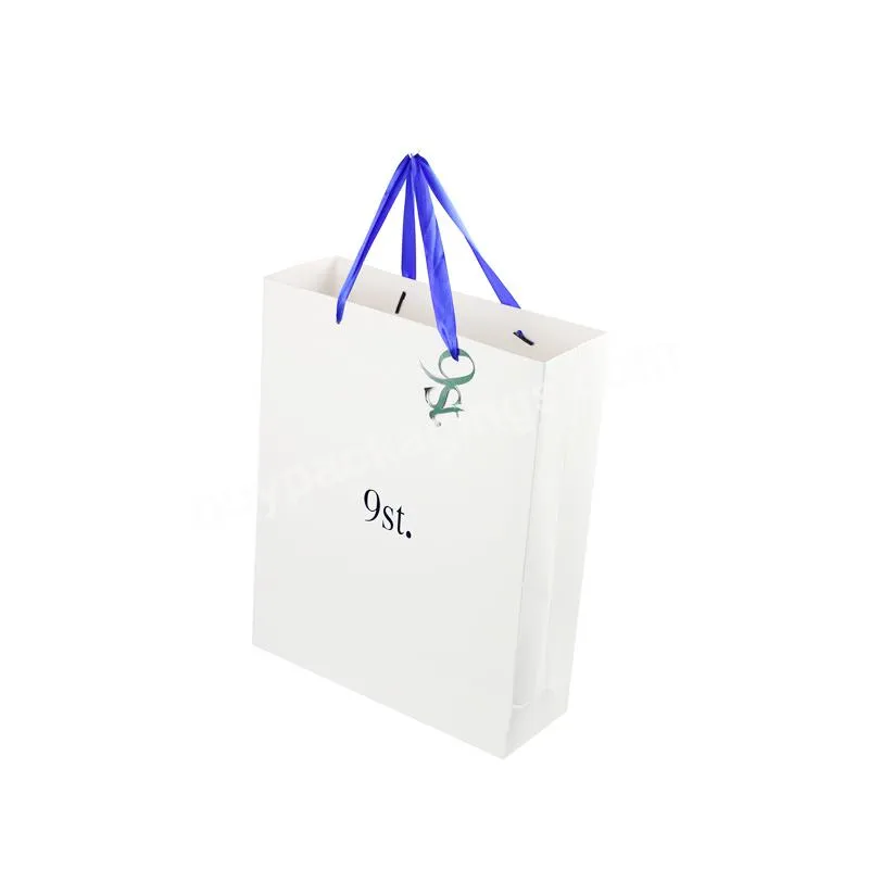 wedding recovery paper bag gift bags christmas logo glossy paper bag gift box