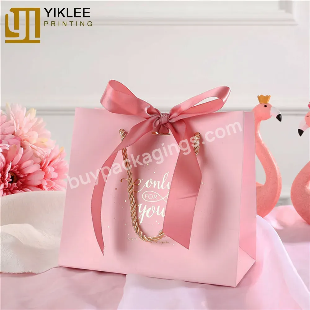 Wedding Tote Gift Bag Packaging Paper Hand Bags For Favors Birthday Party New Wedding Door Gift Paper Bag