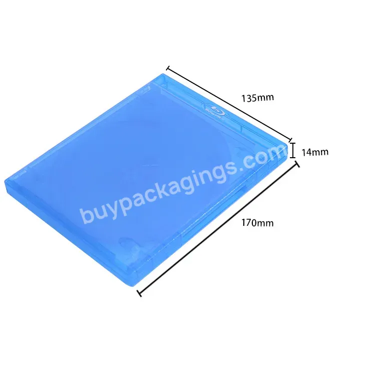 Weisheng 14mm Blu Ray Cd Case Plastic 5 Discs Blu-ray Dvd Cases With 2 Tray