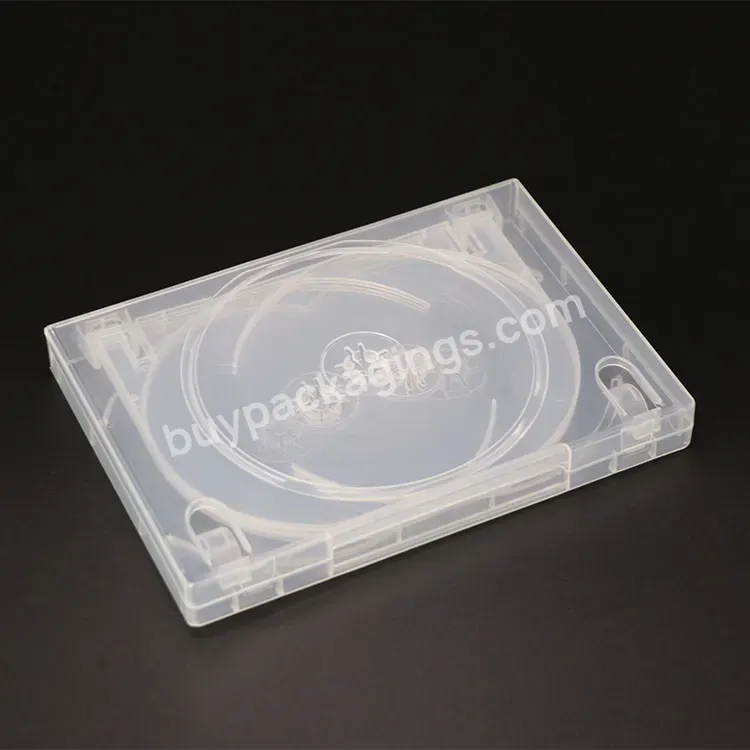 Weisheng 22mm Clear Cd Dvd Case Plastic Decorative Dvd Storage Boxes 7 Disc Dvd Case Protector