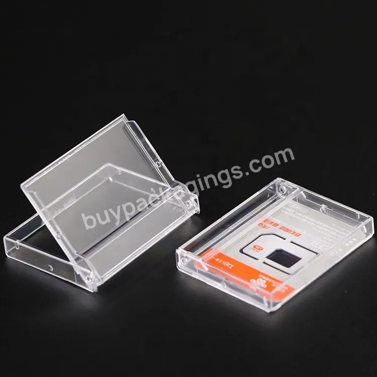 Weisheng 9mm Plastic Business Card Display Case Transparent Clear Sim Card Case Display Standing Case - Buy Business Card Display Case,Clear Sim Card Case,Display Standing Case.