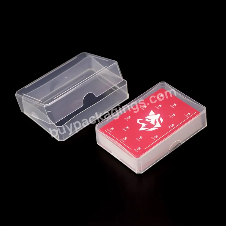 Weisheng Board Game Playing Card Holder Dispenser Custom Logo Playing Card Storage Box Plastic Clear Poker Case - Buy Poker Case,Playing Card Holder,Playing Card Storage Box.