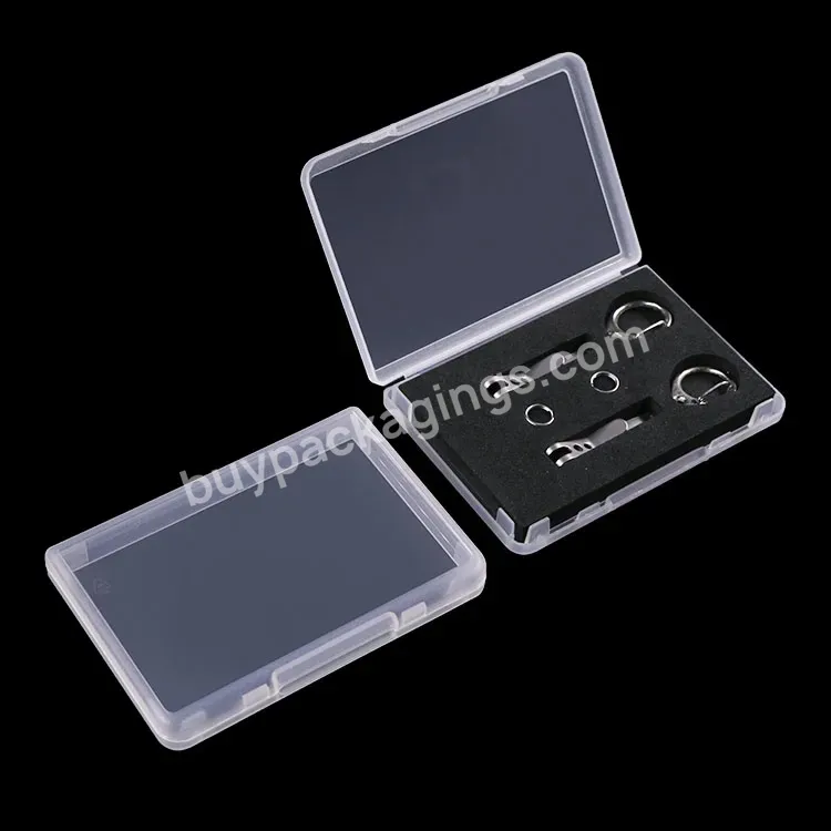 Weisheng Custom Logo Color Pp Plastic Tool Storage Case Small Transparent Boxes With Hinged Lids