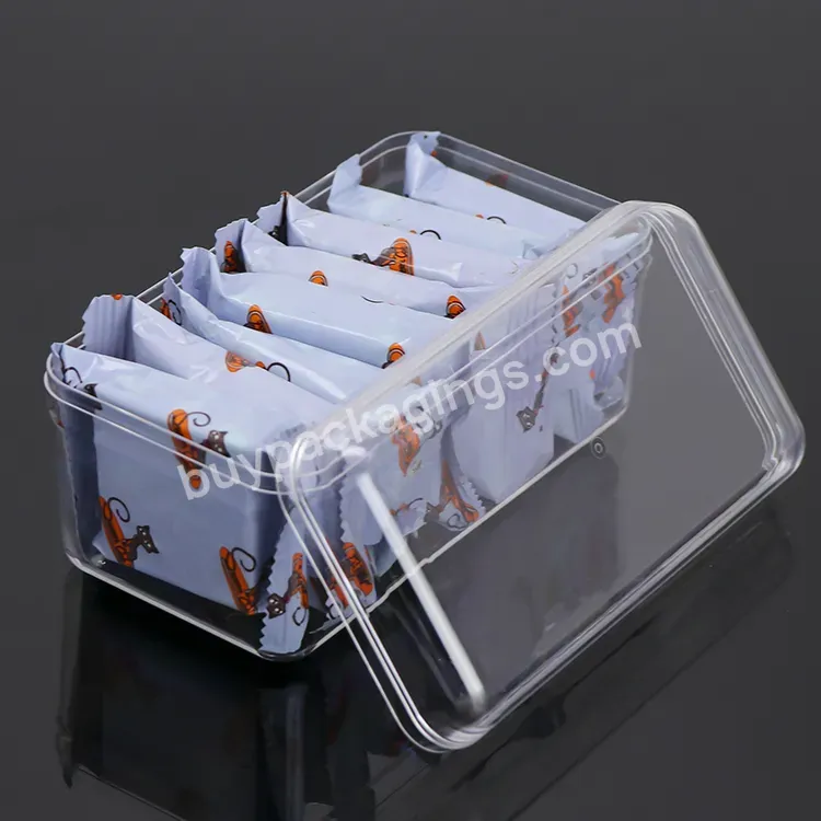 Weisheng Custom Plastic Clear Dessert Cake Storage Packaging Gift Container