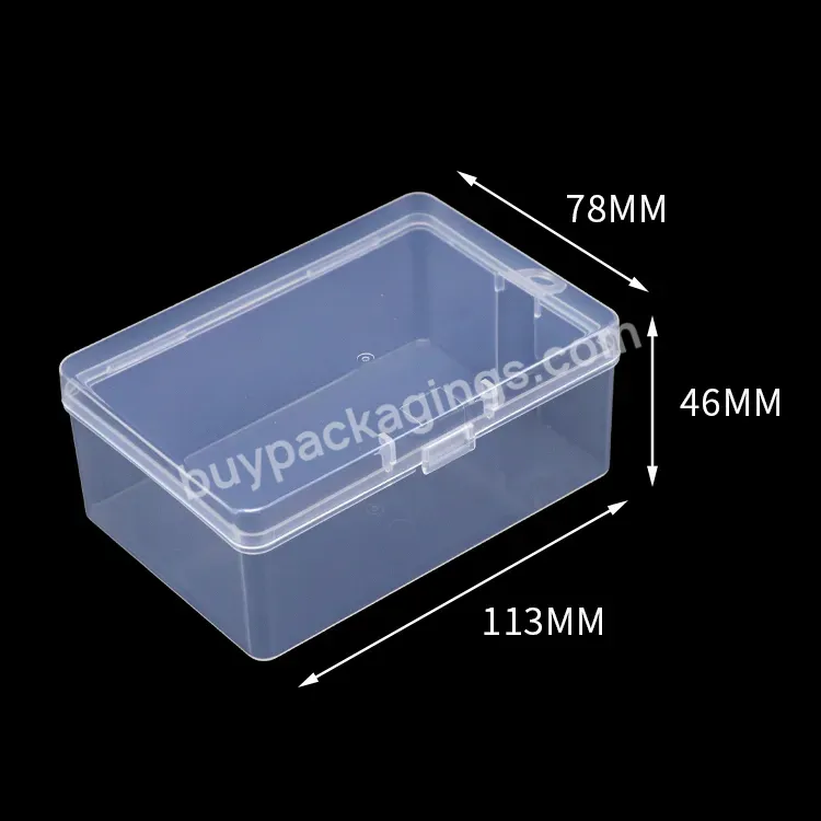 Weisheng Custom Plastic Storage Packaging Box With Hook Square Compressed Maskes Case Plastic Pp Container