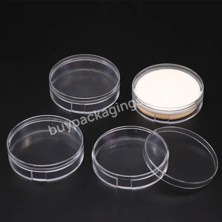 Weisheng High Quality Air Cushion Empty Plastic Box For Powder Puff Packing Round Case Plastic Jewelry Gift Box Storage Ps Small