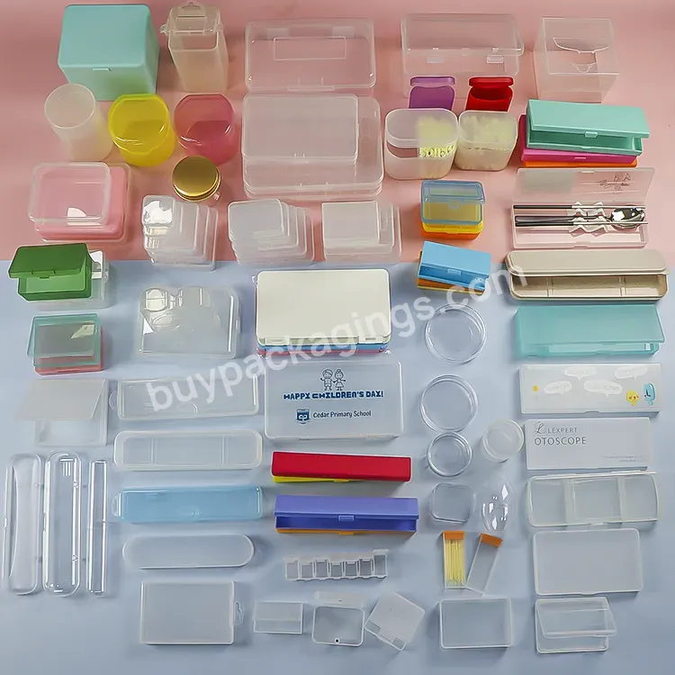 Weisheng Hot Sell Mini Storage Boxes Plastic Case Box Clear Travel Packaging Small More Size Plastic Jewellery Box