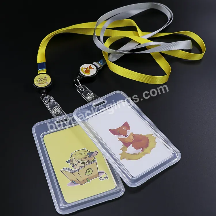 Weisheng Id Badge Holders Card Case With Lanyard Card Case Holder For Employee