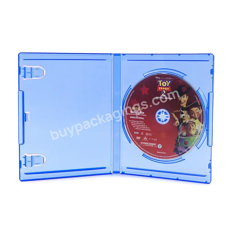 Weisheng Plastic 14mm Game Case Blue Packaging Game Box Single Double Cd Dvd Disc Game Case For Ps3 Ps4 Ps5 Playstation 3 4 5