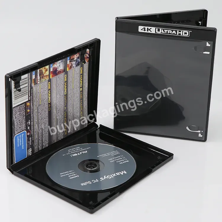 Weisheng Plastic Blu Ray Dvd Box Single Discs Dvd Case Holder 4k Cd Bluray Box - Buy Cd Bluray Box,Blu Ray Dvd Box,Single Dvd Case.