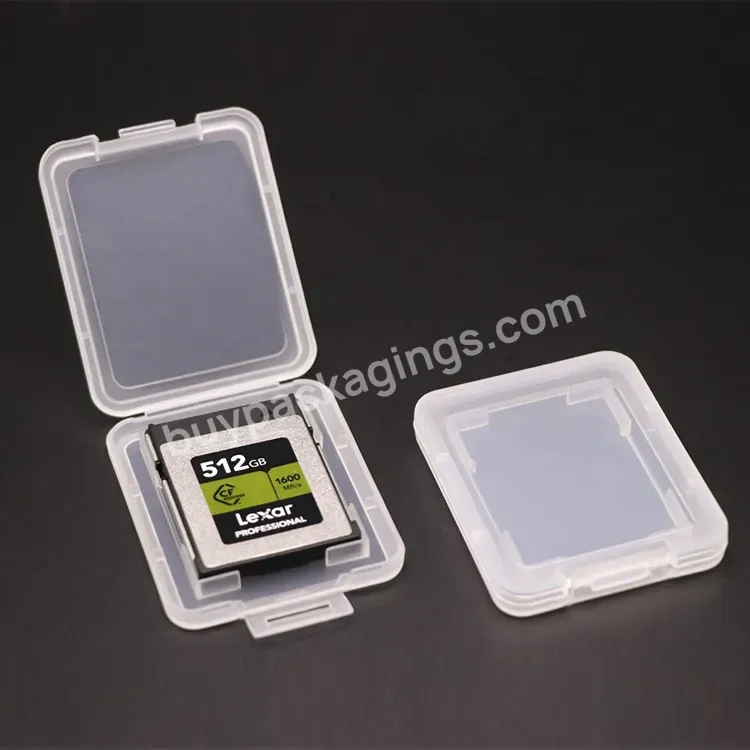 Weisheng Plastic Clear 7.5mm Holder Xqd Memory Card Storage Packing Case