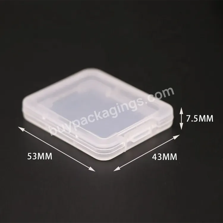 Weisheng Plastic Clear 7.5mm Holder Xqd Memory Card Storage Packing Case