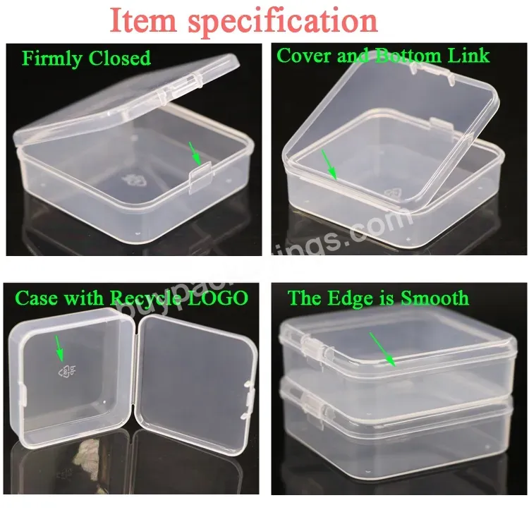 Weisheng Pp Plastic Storage Screw Pins Case Tool Storage Box Beads Organizer Empty Packaging Bead Storage Container