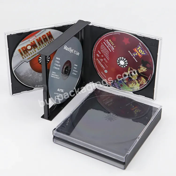 Weisheng Storage 24mm Ps 3 Cd Display Cases Black Tray Plastic Amaray Packaging Staples Jewel Cases For Dvd Dvd-rom Packaging - Buy Dvd-rom Packaging,Amaray Packaging,Staples Jewel Cases For Dvd.