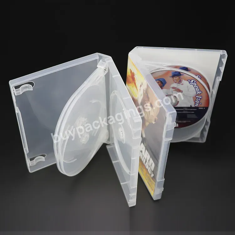 Weisheng Transparent Dvd Pp 22mm With 2 Tray 5 Discs Cover Film Gta 5 Cd Dvd Vcd Case Plastic Dvd Box