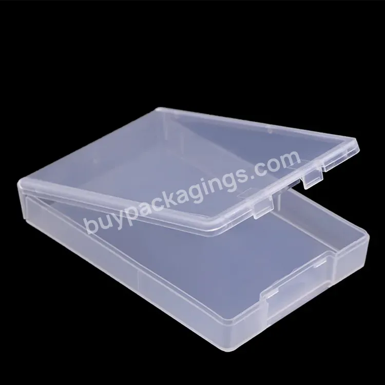 Weisheng Transparent Plastic Pp Hinged Lid Small Accessory Compartments Custom Eva Packing Case