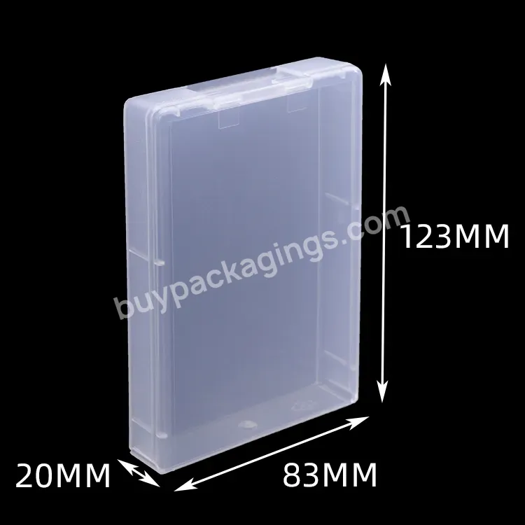 Weisheng Transparent Plastic Pp Hinged Lid Small Accessory Compartments Custom Eva Packing Case