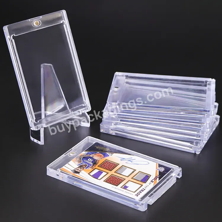 Weisheng Wholesale Custom Basketball Baseball Graded Slab Sports Graded Card Slab Card Stand 100pt Magnetic Card Slab Holder - Buy Magnetic Card Slab Holder,Card Stand 100pt,Sports Card Slab.