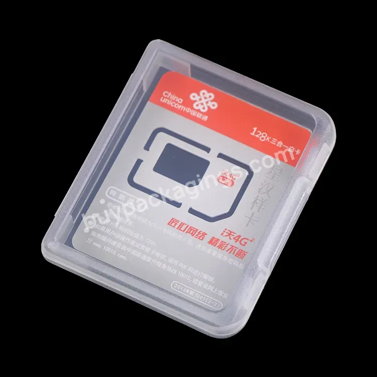 Weisheng Wholesale Mini Tool Storage Box Small Card Holders Case Portable Plastic Case For Micro Memory Card Clear