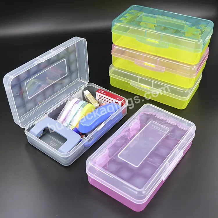 Weisheng Wholesale Stationery Pencil Case School Clear Pp Large Pencil Box