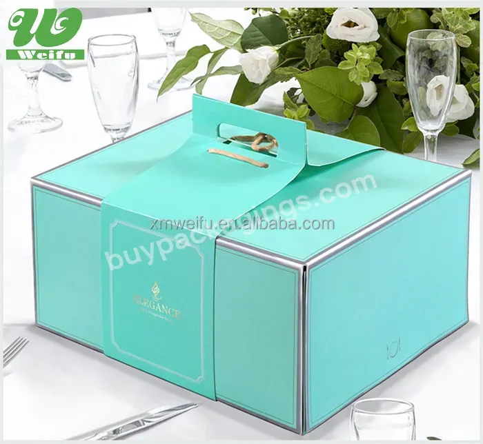 Wf Designed Color Printed Paper Birthday Rich Cake Boxes